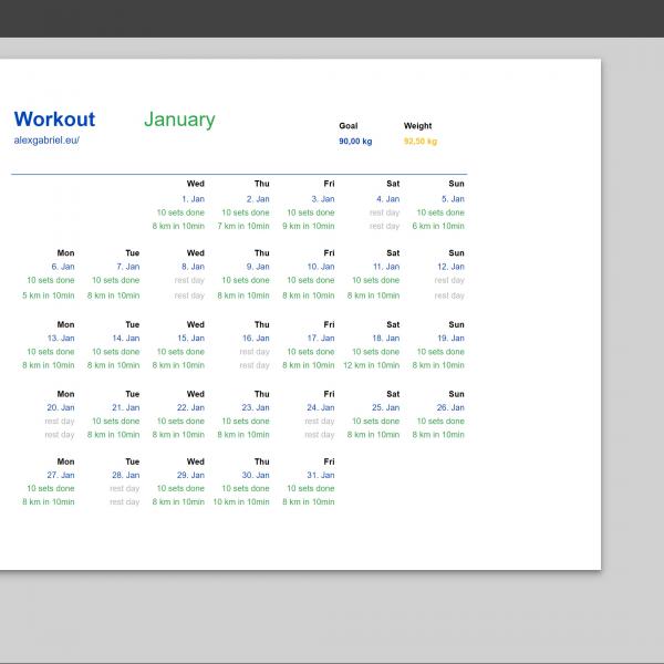 Workout - Dynamic
